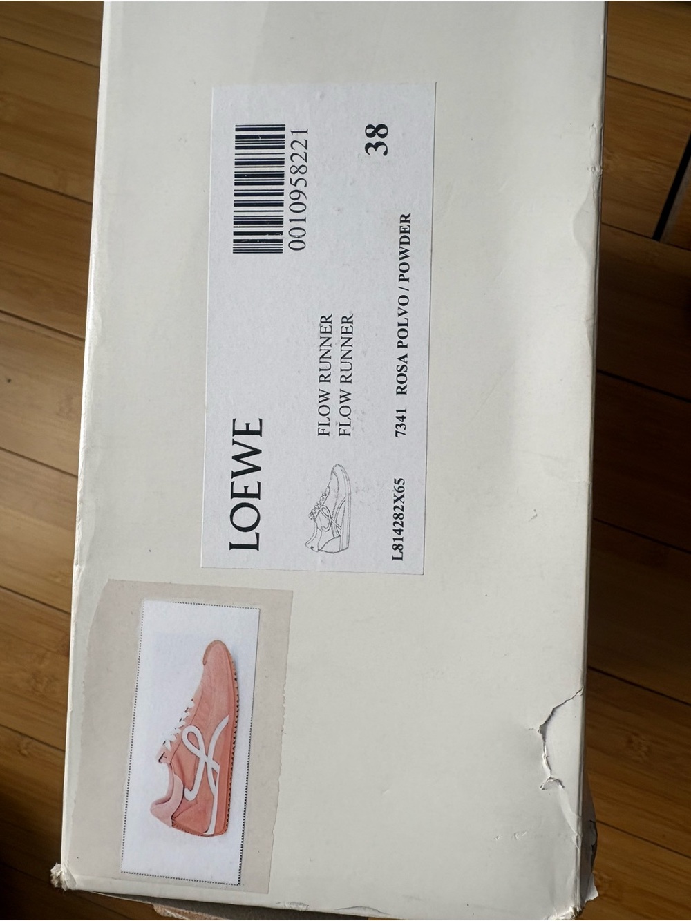 Loewe Blush Pink Runner Sneakers with White Laces - Unused - Picture 5 of 5